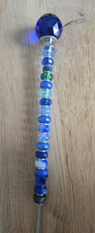 Gartenstecker in Blau